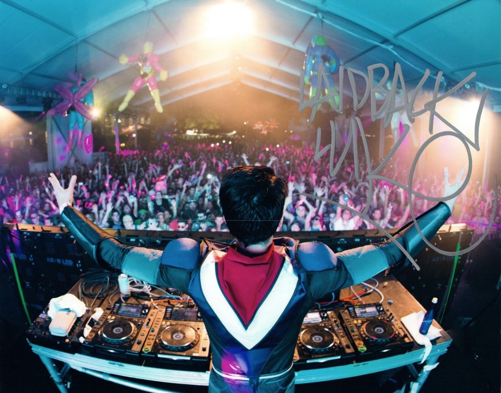 DJ LAIDBACK LUKE Signed Autographed 8x10 Photo Poster painting EDM DJ COA VD