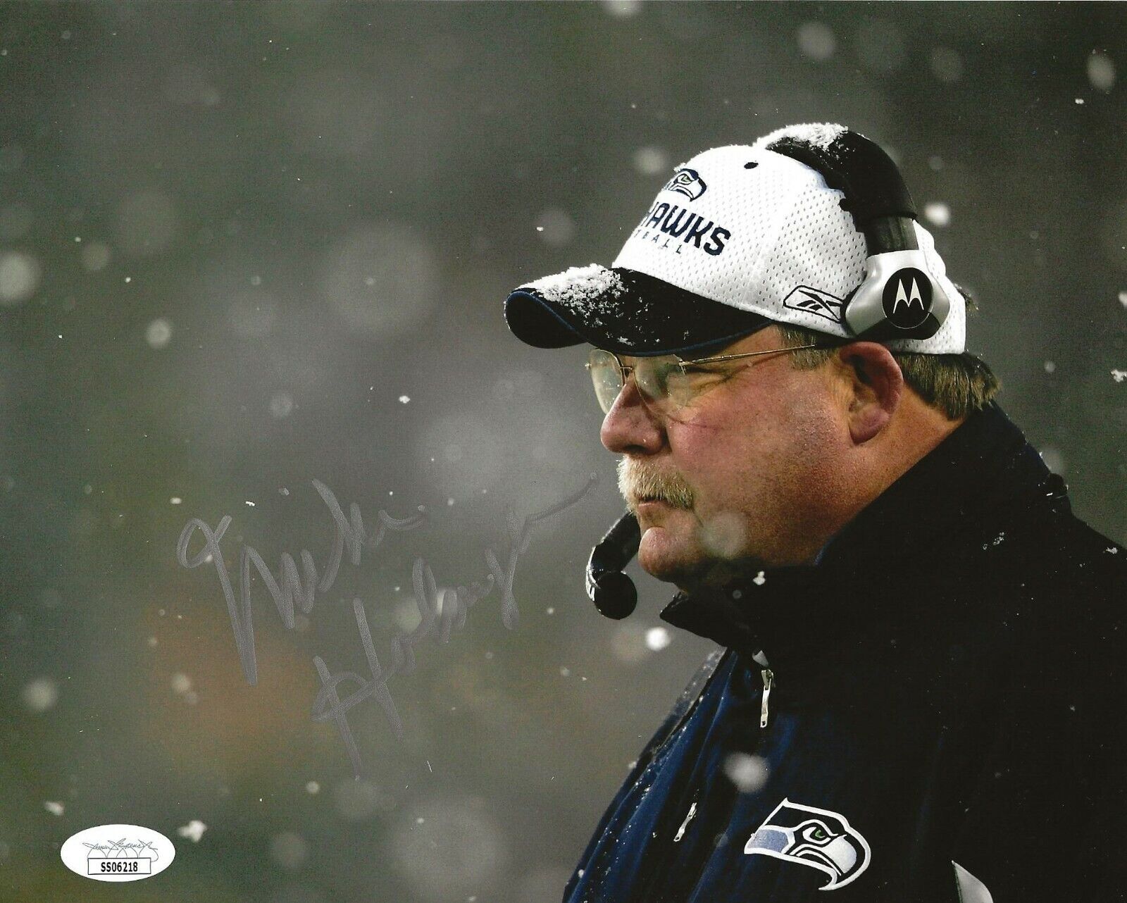 Mike Holmgren signed Seattle Seahawks 8x10 Photo Poster painting autographed JSA