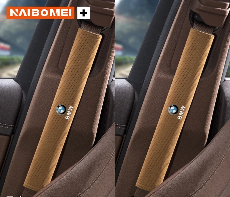 Suede punched car seat belt shoulder cover（2PCS）