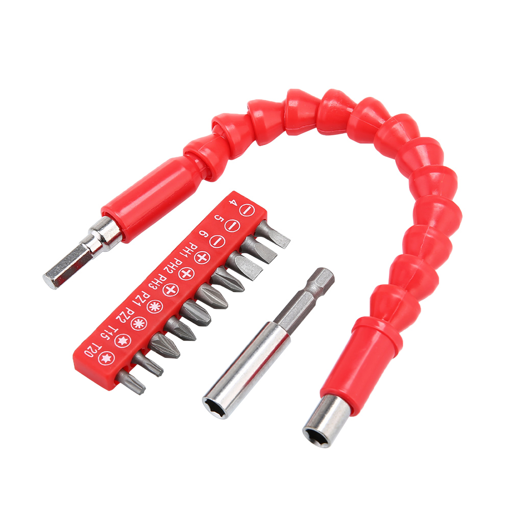 

12pcs Flexible Shaft Electronics Drill Screwdriver Bit Head Extension Rod, 501 Original