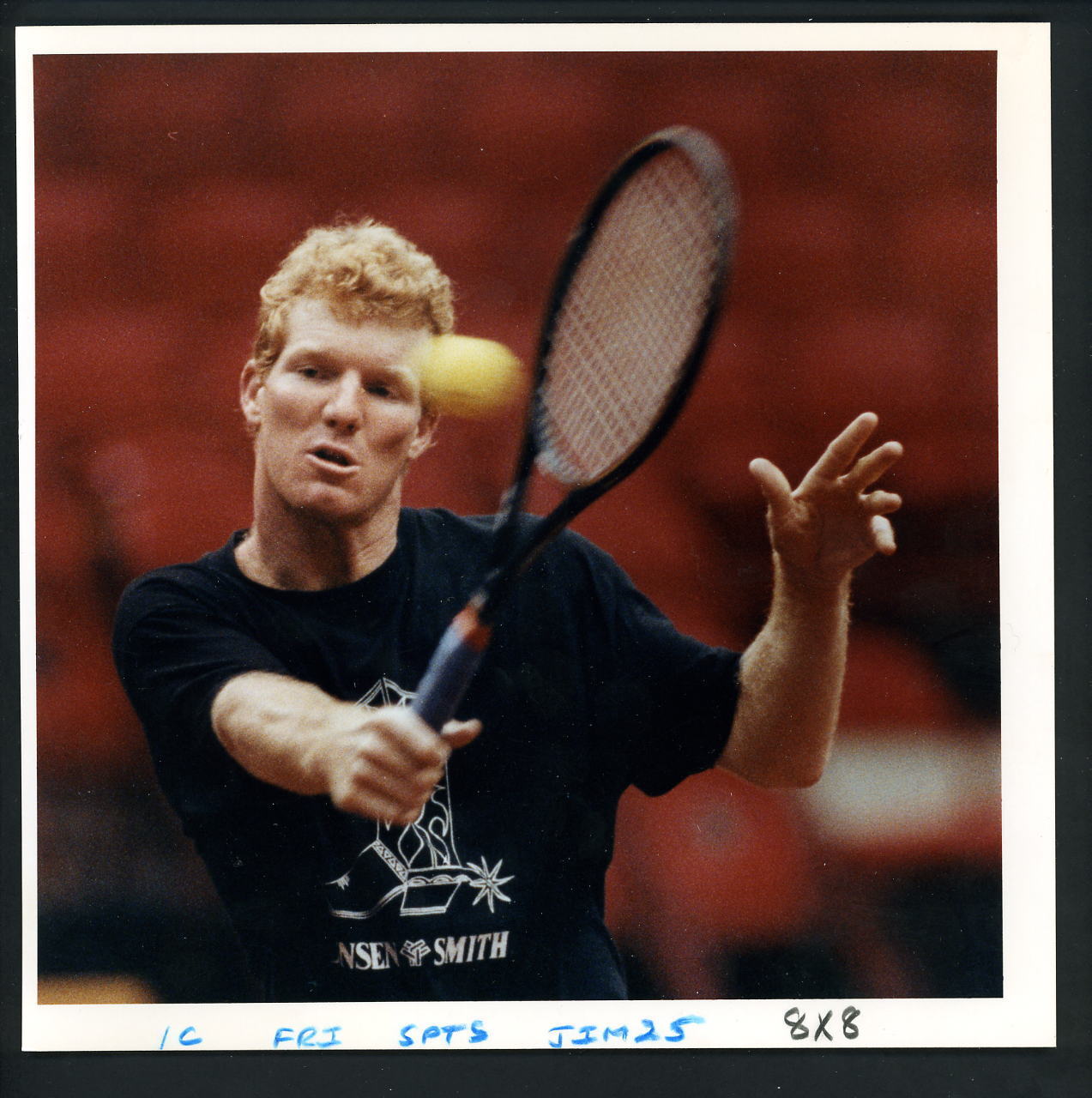 Jim Courier Lot of 29 Press Tennis Photo Poster paintings Australian and French Open Champion