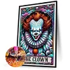 Clown - Rundbohrer Diamantmalerei - 45*65cm (gro&szlig;er Teilbohrer)