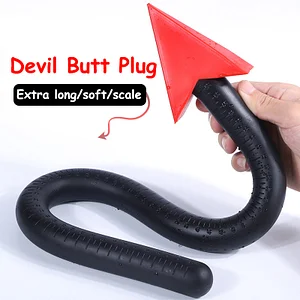 Super Long Silicone Anal Plug Demonic Tail Plug