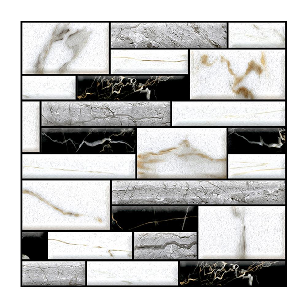 

Retro 3D Marble Brick Stone Wall Decals Self-Adhesive Sticker Bedroom Decor, 501 Original