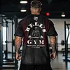 Retro Hell Gym Flame Skull Graphics Washed T-shirt by Inlyline