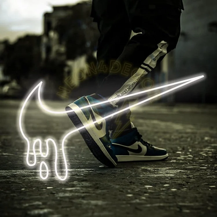 Dropping Nike logo Neon Sign Custom Led Cool Lamp Neon Light Basketball Logo Brand Personalize Neon Light