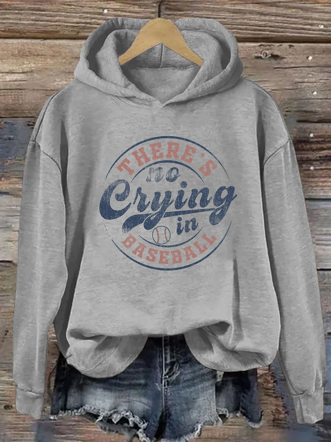 There’S No Crying In Baseball Hoodie