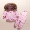 Baby Boy Girl Russia Winter Sets Warm Parka 2 Pcs