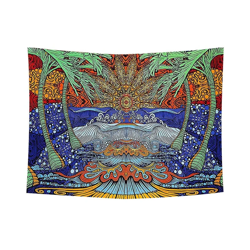 Mushroom Psychedelic Tapestry Poster Wall Hanging Room Decoration Bedroom Hippie Decor Nordic Art Wall Hanging Cloth