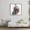 Winter Rabbit-18CT Stamped Cross Stitch 30*30cm/11.81*11.81in