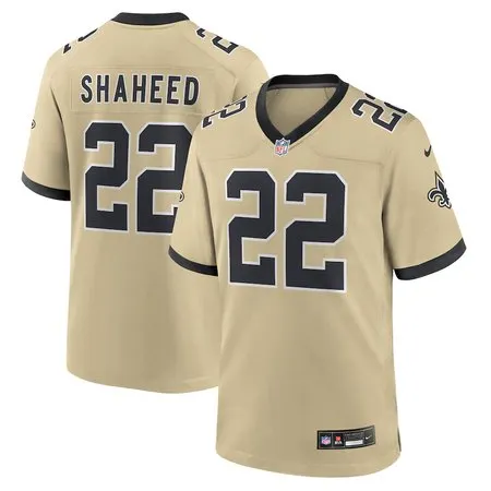 Youth New Orleans Saints #22 Rashid Shaheed  Gold Gameday Golds Alternate Game Player Jersey