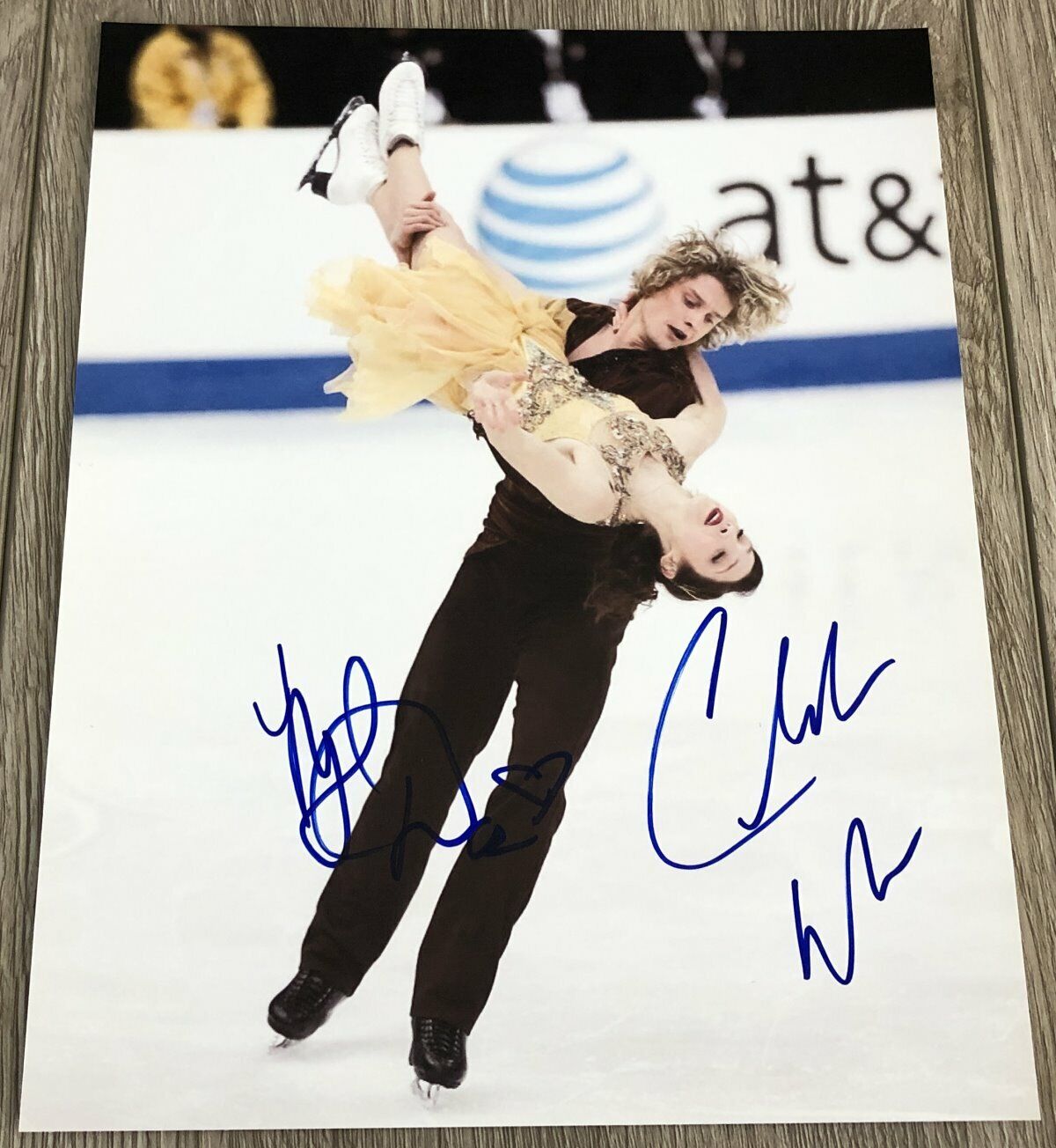 MERYL DAVIS CHARLIE WHITE USA FIGURE SKATING SIGNED AUTOGRAPH 8x10 Photo Poster painting w/PROOF