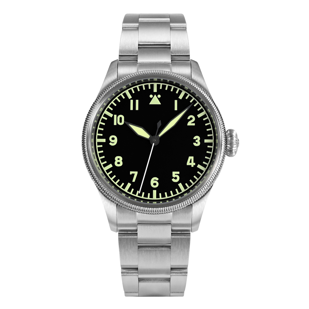 San Martin 38.5mm Pilot Carved Coin Bezel Men Watch SN033 San Martin Watch san martin watchSan Martin Watch