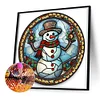Diamond Painting-DIY Crystal Rhinestone Xmas Snowman