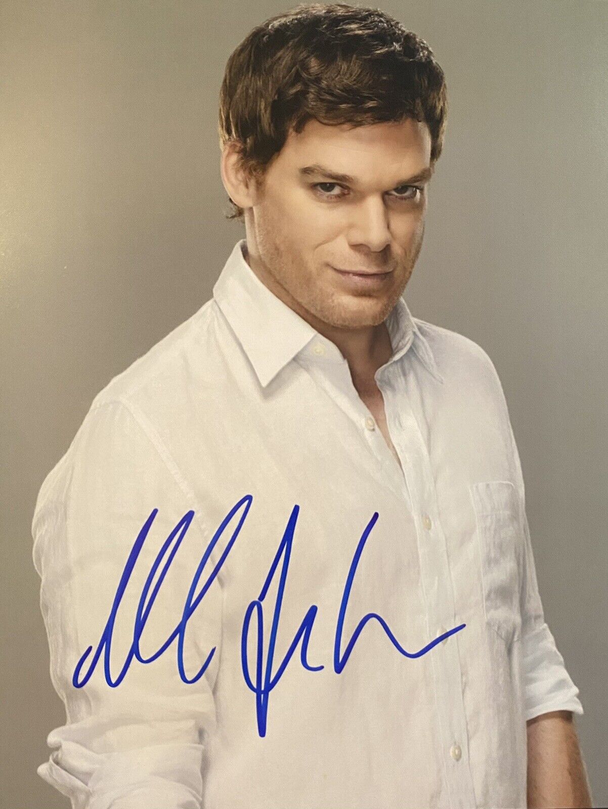 Michael C Hall Signed Autographed Color 8x10 Photo Poster painting Dexter