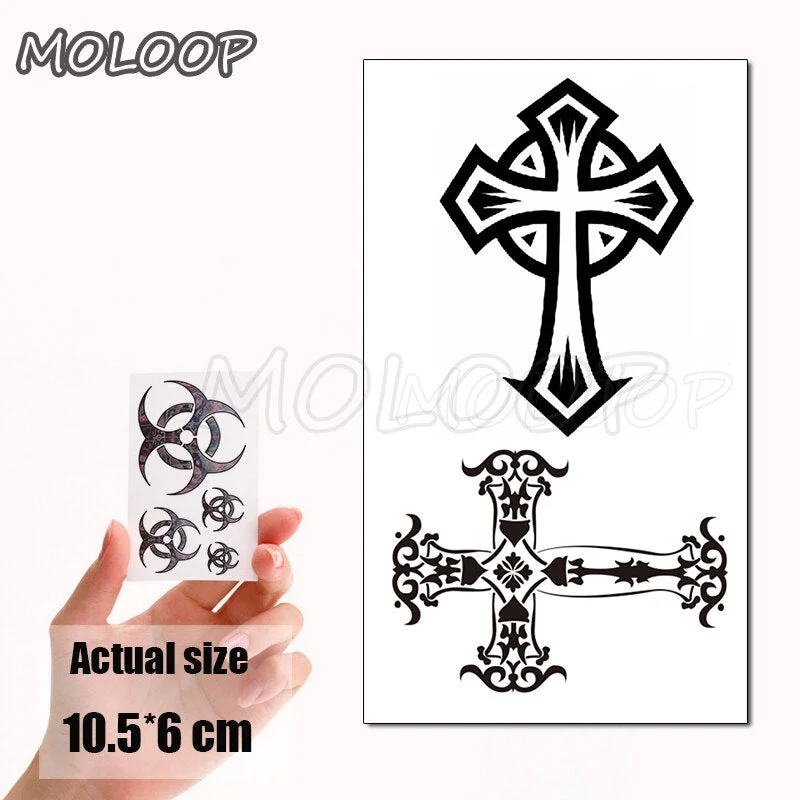 Water Transfer Tattoo Skull Cyclops Pirate Tattoo Body Art Waterproof Temporary Fake Flash Tattoo for Man Woman Kid 10.5*6cm