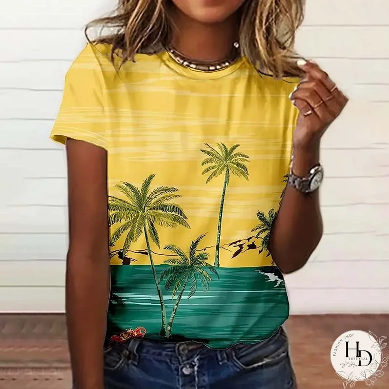 Casual Beach Style T-Shirt