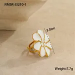Bohemian Flower Oil Drop Ring - Image 5