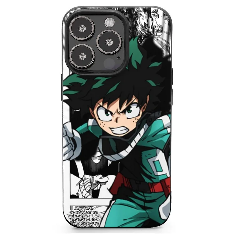 Anime Izuku Midoriya Manga Anime My Hero Academia Phone Case Mobile Phone Shell IPhone 13 and iPhone14 Pro Max and IPhone 15 Plus Case - Heather Prints Shirts