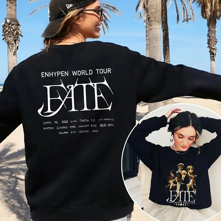 ENHYPEN World Tour FATE Stitching Photo Sweatshirt