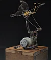 Original Sound Wooden and Metal Swallowtail Butterfly Music Box