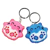 Bead Embroidery - 2Pcs Pink Blue Cat Bead Cross Stitch Keychain Kit