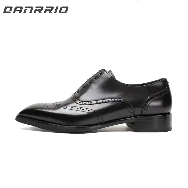 DANRRIO Carved Dovetail Business Handmade Oxford Leather Shoes DANRRIO.COM DANRRIO