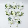 10PCS White Wedding Catering Bridal Groom Guests Corsage Boutonniere Wrist Artificial Flower Bouquets