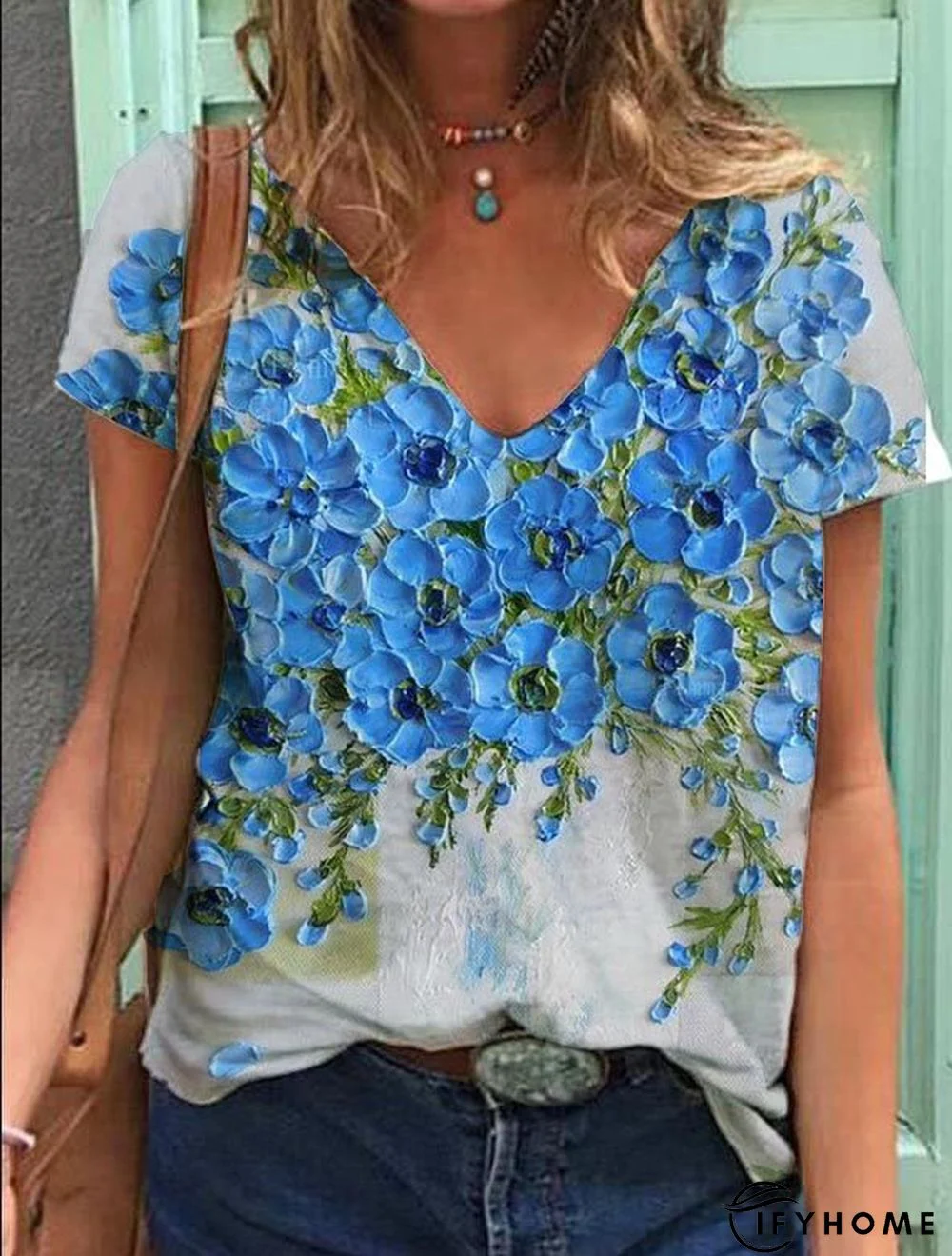 Short Sleeve Holiday Shift T-shirt | IFYHOME