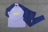 2023/2024 Tottenham Hotspur Half-Pull Training Suit Purple Football Shirt 1:1 Thai Quality Set