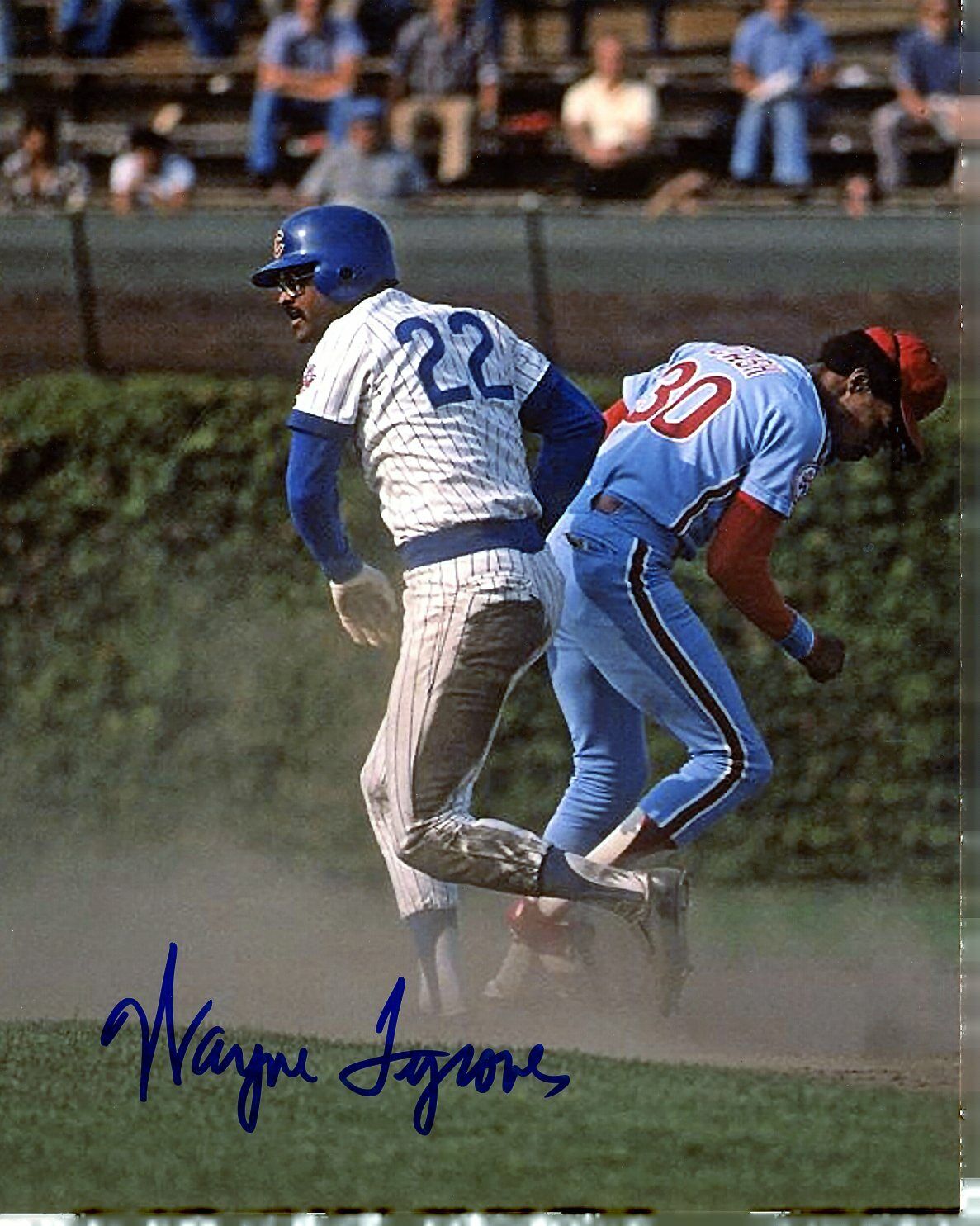 Wayne Tyrone Autographed 8x10 Chicago Cubs#5