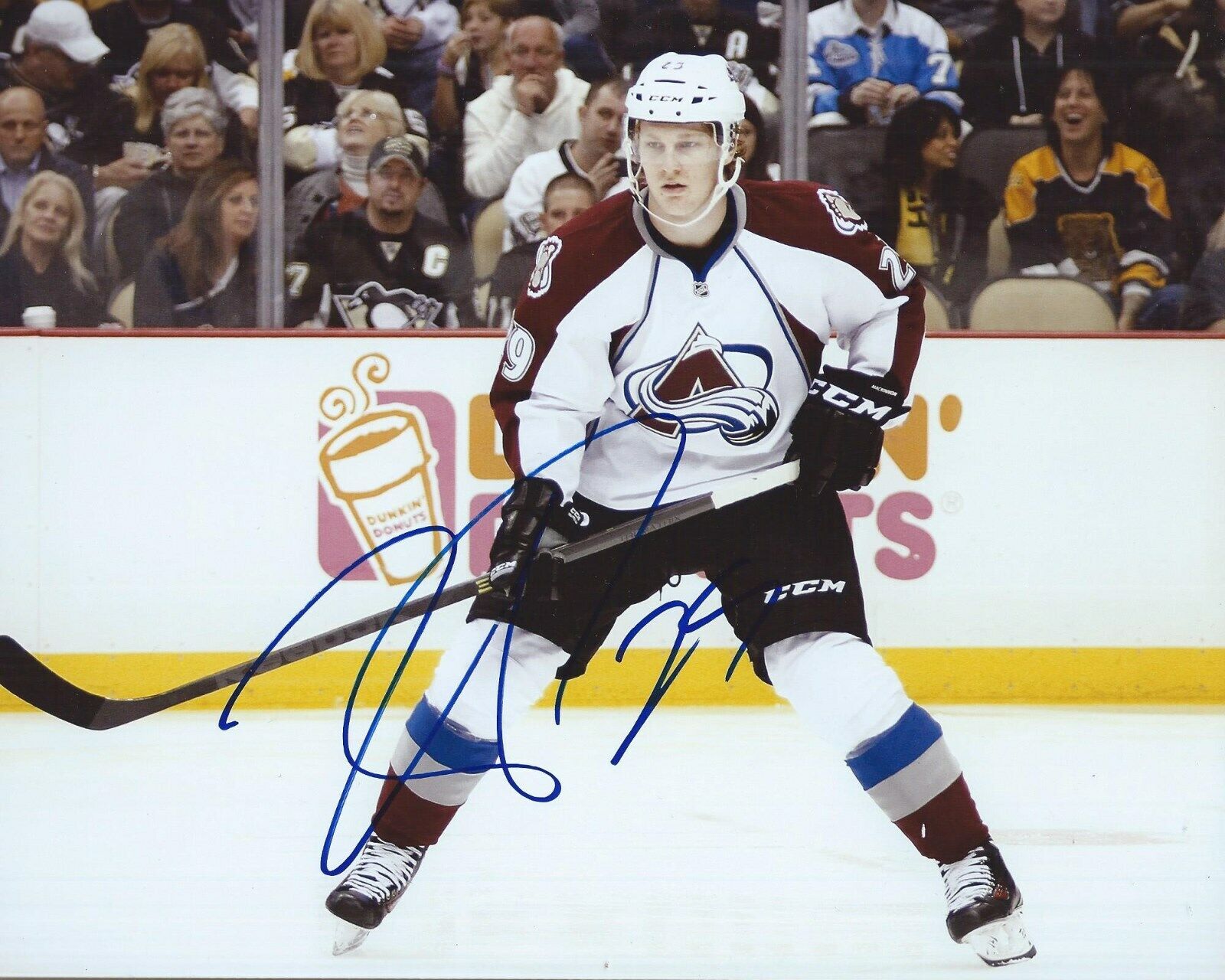 Nathan MacKinnon Signed 8x10 Photo Poster painting Colorado Avalanche Autographed COA J