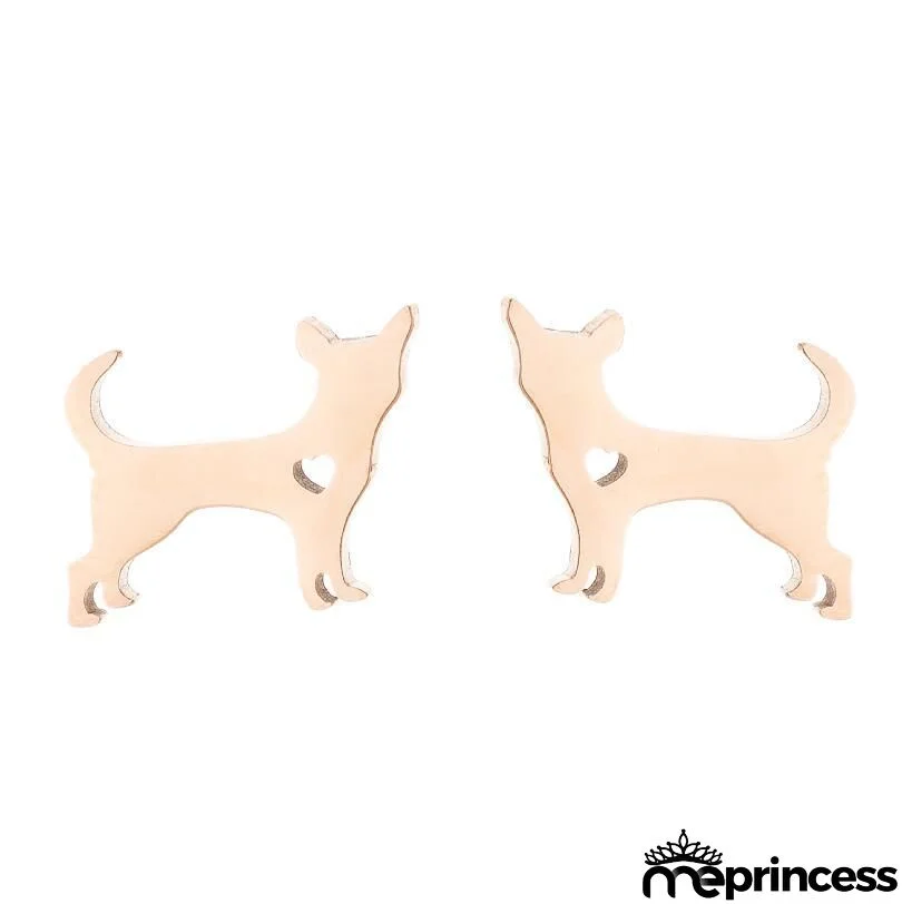 Women Fashion Hollow Eagle Owl Snake Dolphin Bee Giraffe Elephant Dog Cat Rabbit Fish Bird Penguim Stainless Steel Stud Earrings