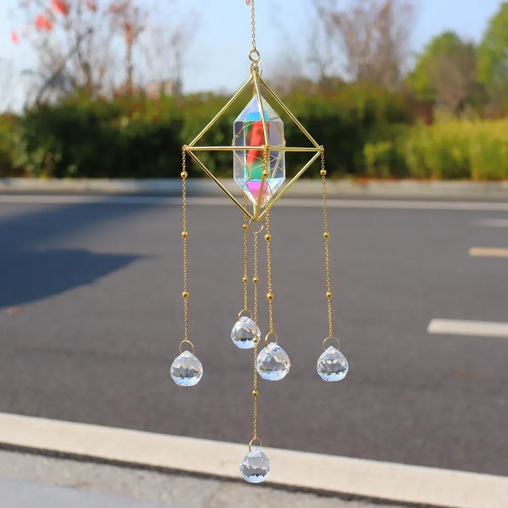 Crystal Wind Chimes Window Door Hanging Ornaments Room Garden Home Decor