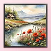 Outdoor Scenery-11CT Stamped Cross Stitch 45*45cm/17.72*17.72in