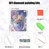 DIY Partial Special Shaped Drill Diamond Painting-Flower