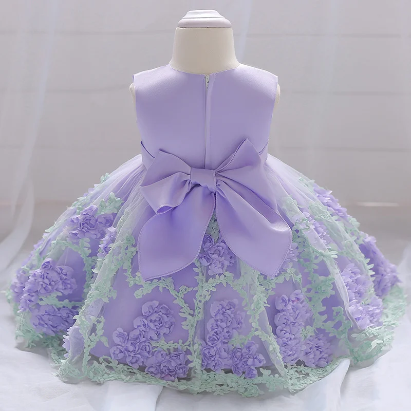 Uveng Summer Baby Girl Dress Princess Party Frock Christening For Baby Girl Clothes 1 Year Birthday Party Wedding Dress 3 6 Month