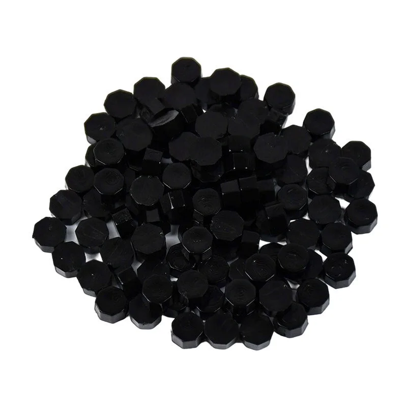 100Pcs/Bag Retro Wax Seal Colored Wax Beads DIY Scapbooking Octagon Sealing Stamp for Envelope Letter Wedding Party Invitation