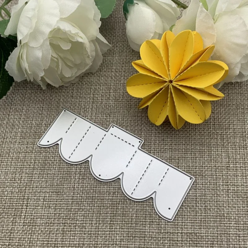 Athvotar Folded Flower Metal Cutting Dies Stencils For DIY Scrapbooking Decorative Embossing Handcraft Die Cutting Template Mold