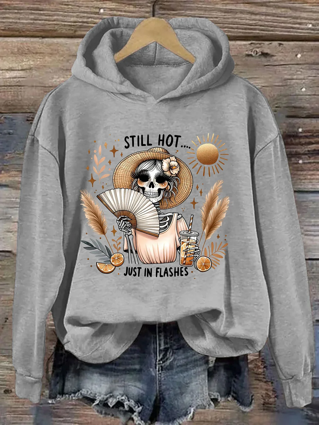 Funny Menopause Skeleton Hoodie