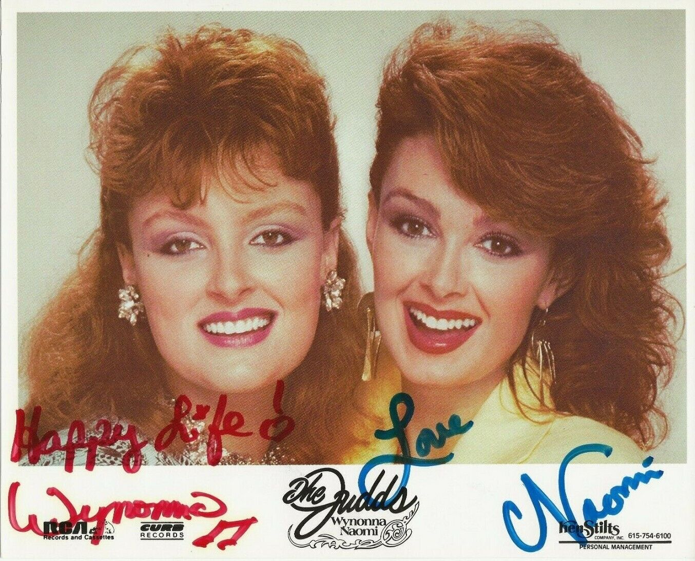 NAOMI & WYNONNA JUDD Signed Photo Poster painting THE JUDDS Country Music Singers Actress COA 1/