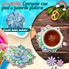 6pcs Succulent Wooden Special Shape Diamond Painting Art Coasters