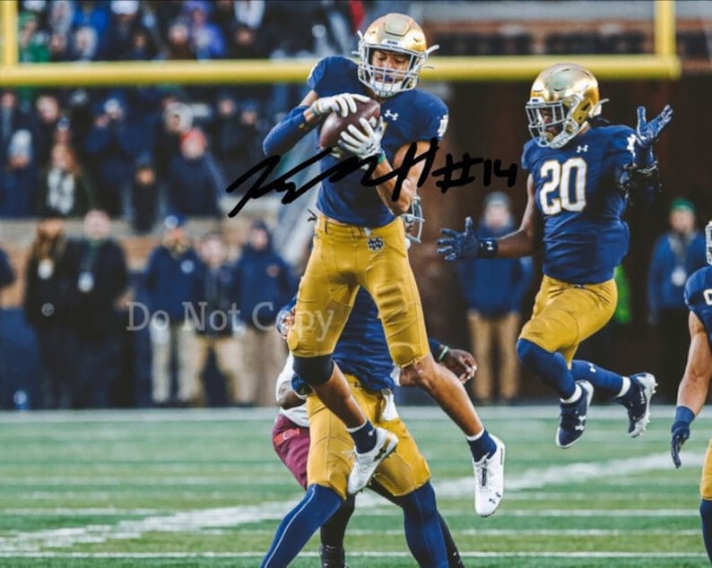 Kyle Hamilton Signed Photo Poster painting 8X10 rp Autographed Picture Notre Dame Football