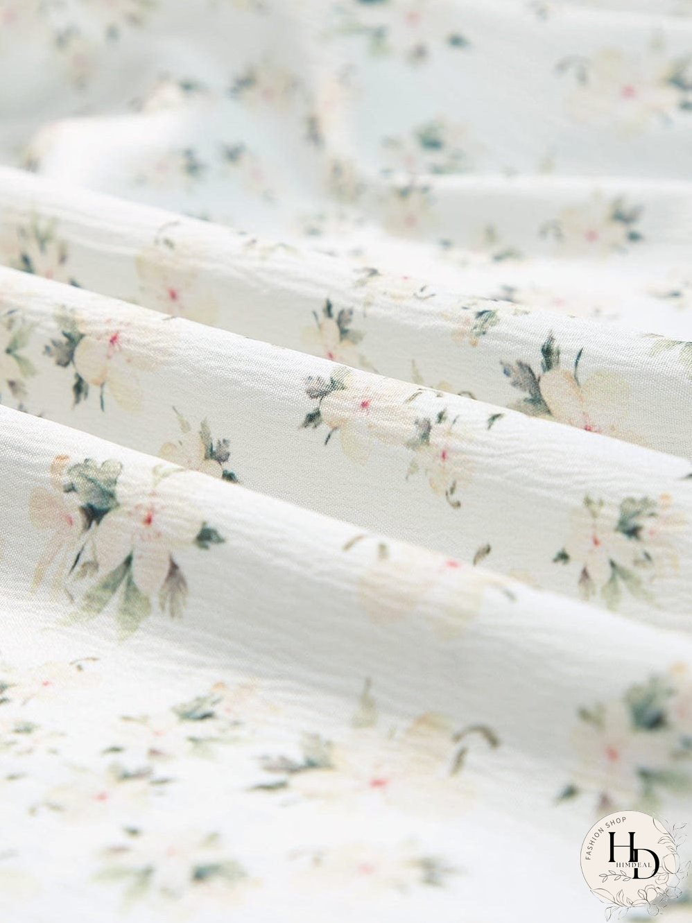 Floral Tiered White Maxi Dress with Shirred Bodice