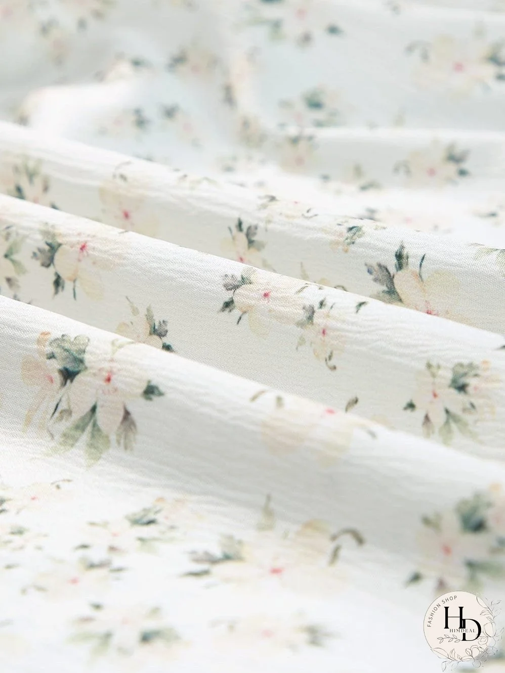 Floral Tiered White Maxi Dress with Shirred Bodice