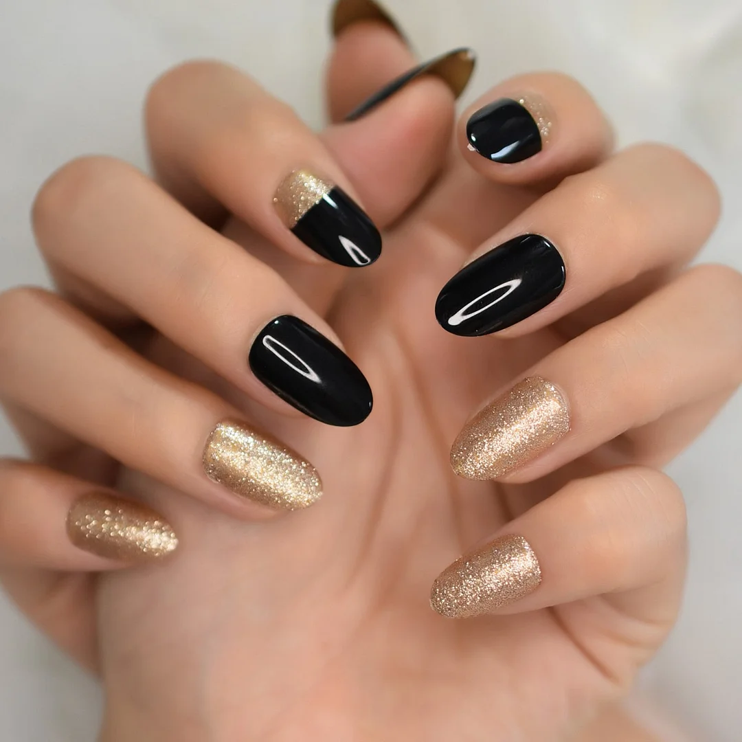 Nails Set Press On Nails With September Designs 2021 Suppkies For Professionals False Nails Acrylic Powder Medium Browns Sep Art-Nail Inspo