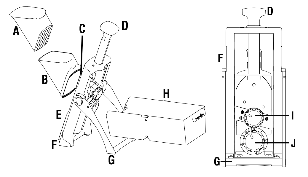 Pampered Chef Rapid Prep Mandoline 5 illustration