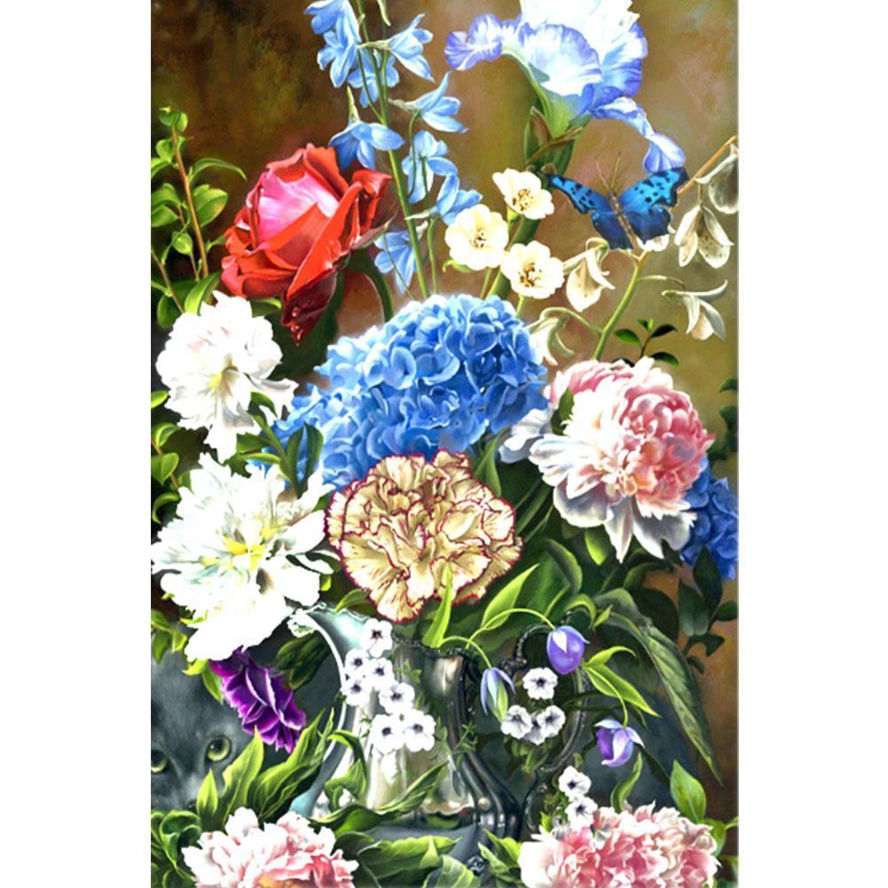  Fleur  5D DIY Full Drill Diamond  Painting 