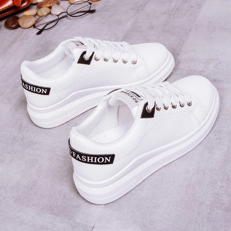 Fashion White Shoes for Woman Women Casual Loafers Fashion Sneakers Women Warm Low-cut Shoes Ladies New High Quality  Shoes