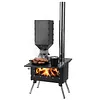 [US Local Warehouse] Portable Wood Burning Stove with Stainless Steel Construction Compact Tent Stove Chimney Pipes Included Firewood Stoves for Outdoor Heating & Cooking Ice Fishing Hunting